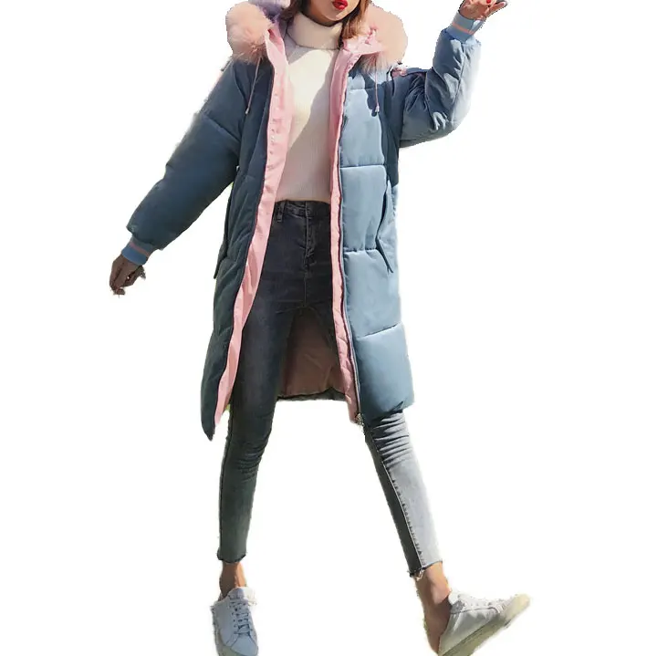 

81123-MX10 5 colors lady plus size winter windproof long coat