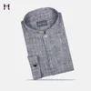 2019 New 100% Linen Cotton Chines Style Shirt High Quality Wholesale Factory Solid Plain Color Oxford Dress For Men