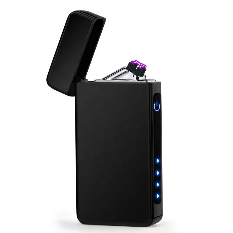 

Rechargeable Dua Arc lighter with power indicator light,rechargeable lighter usb, Black;ice color;blue;silver
