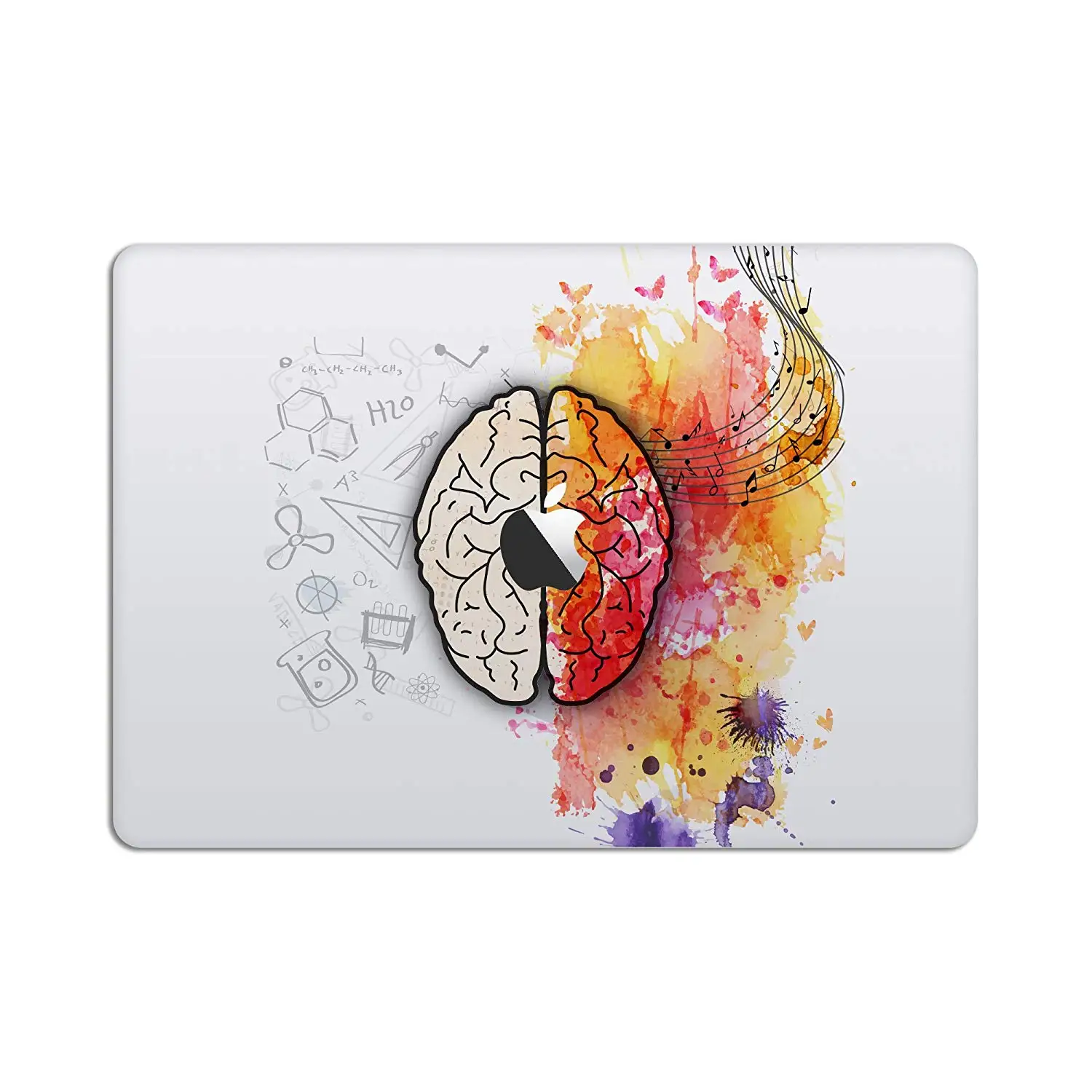 apple macbook stickers brain