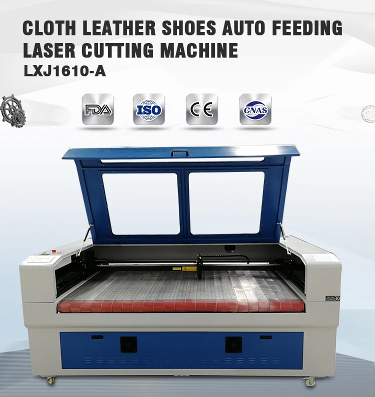 Cloth leather shoes laser cutting machine