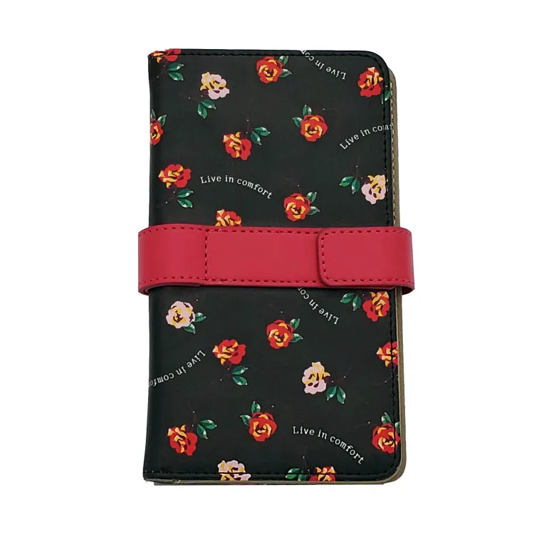 Slider Luxury Wallet PU Leather Mobile Phone Case With Mirror Card Slot for iPhone 7 iPhone 8 Case