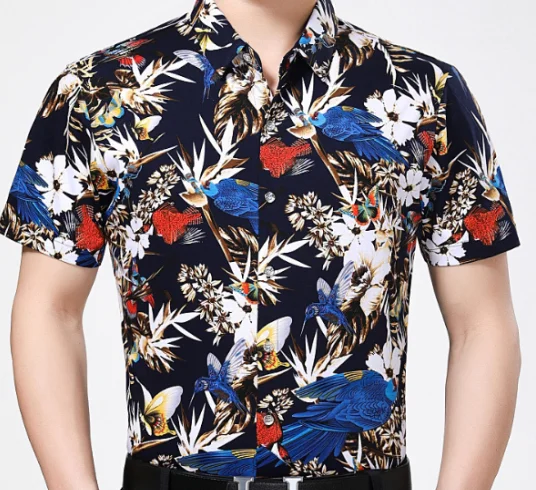 2019 New Design Pent Shirt For Mens Shirts Flower Shirt Design Oem ...