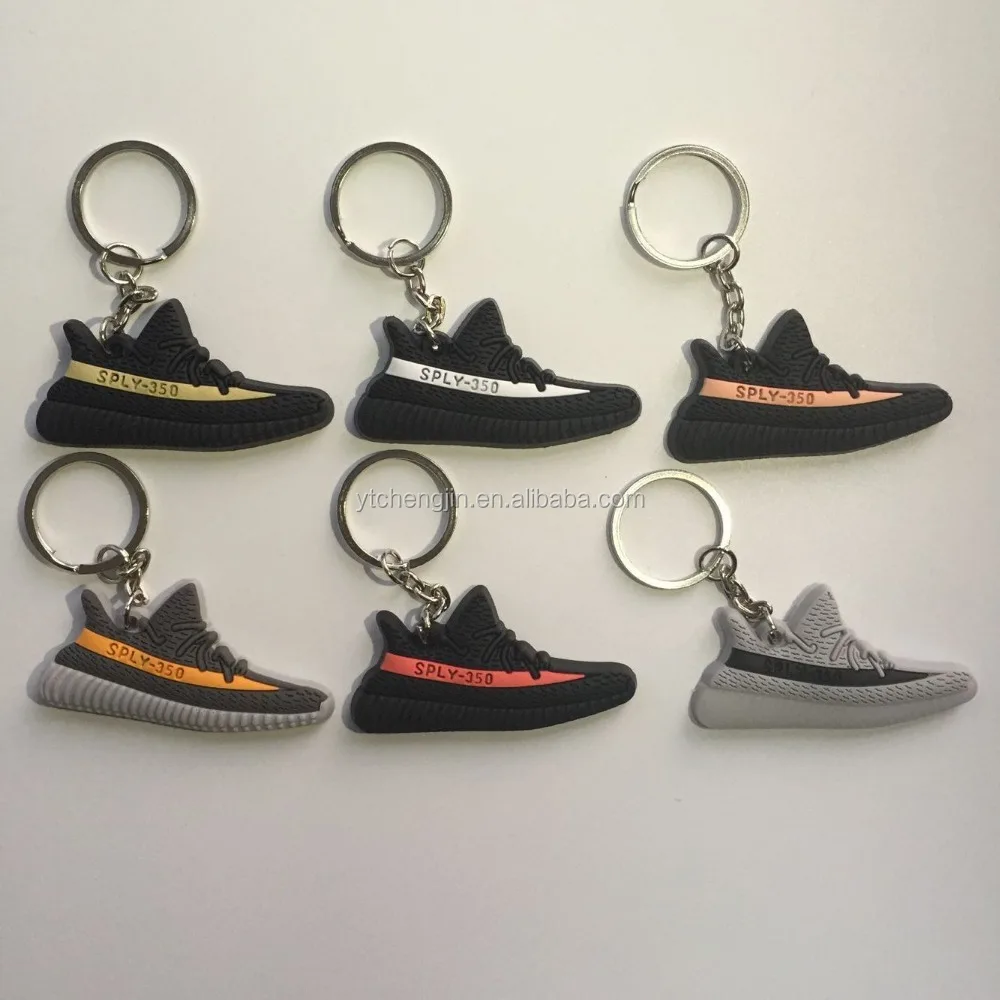 

6 colors kanye west yeezy boost v2 shoes key chains mixed order accepted