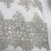 Trade assurance nylon polyester stock lot lurex thread lace dress fabric embroidery