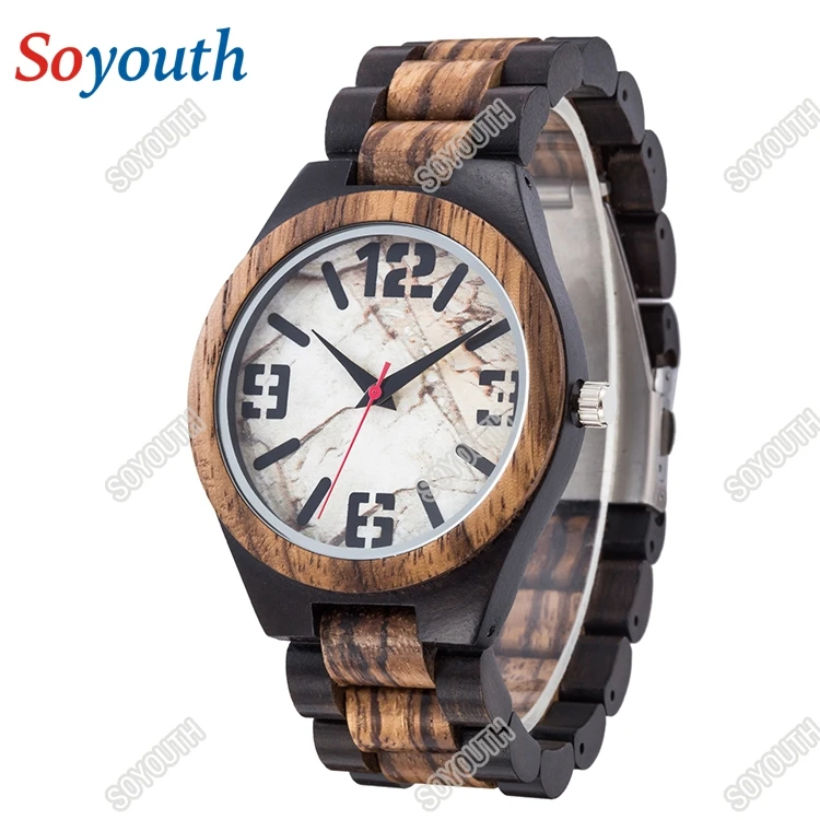 

WD 094 Creative Full Natural Wood Male Watches Handmade Novel Fashion Quartz Wrist Watch