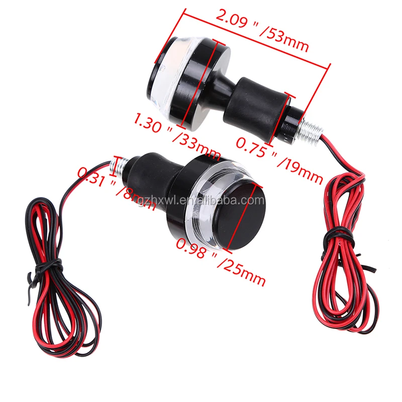 Handlebar light aluminum LED Bicycle handlebar Turn Light turn Signal Safety Light