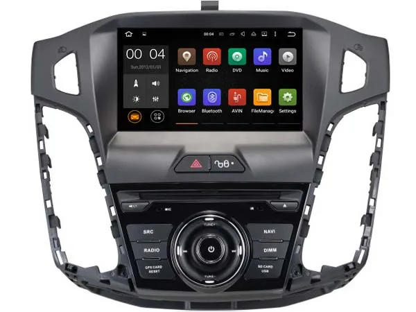 Top Android 9.0  Car Dvd Navi Player FOR FORD FOCUS 2012 audio multimedia auto stereo support DVR WIFI DAB OBD all in one 17