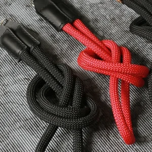 Red & Braided Nylon Camera Neck Strap