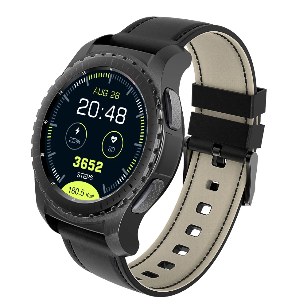 

High quality touch screen android smart watch bracelet with Heart Rate Monitor,Pedometer,SIM card, Black;silver