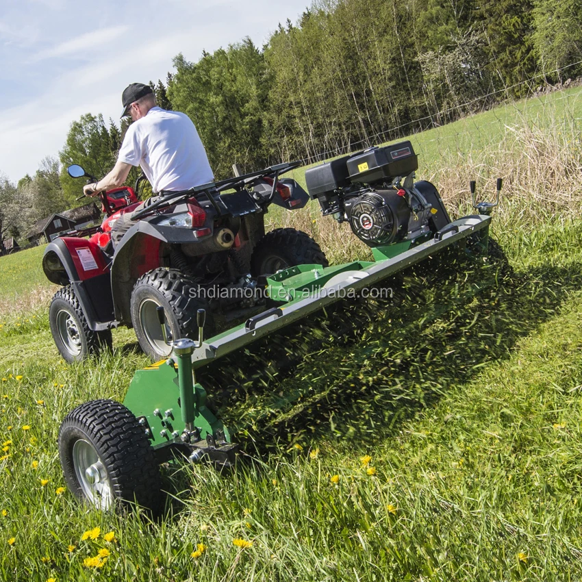 15hp Self Powered Tow Behind Atv Flail Mower/150cm Work Width Quad