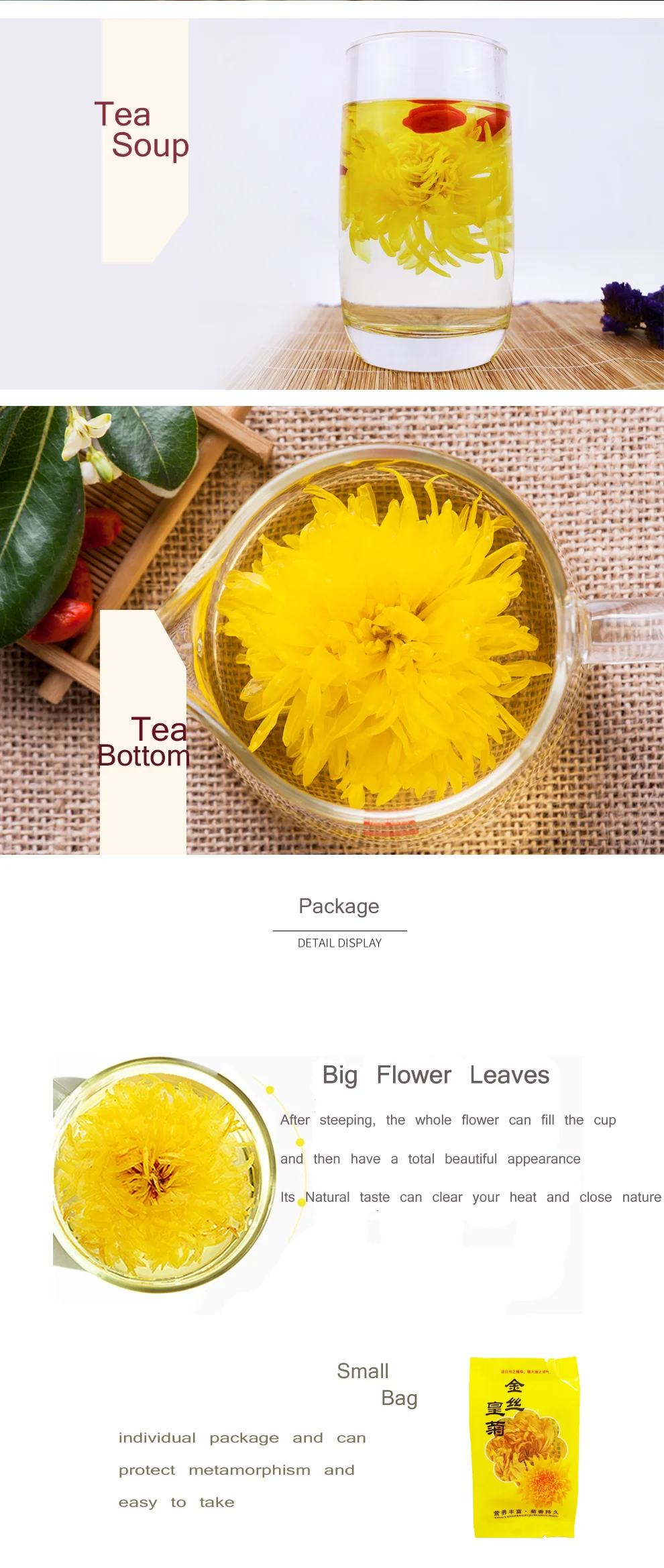 Organic Golden Chrysanthemum Chinese Blooming Flower Tea Buy Flower