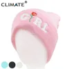 CLIMATE Girl Winter Warm Beanie Hat Nice Floral Rose Flower Knitted Soft Hats Rose Pretty Warm Beanies Hat Cap For Women Girls