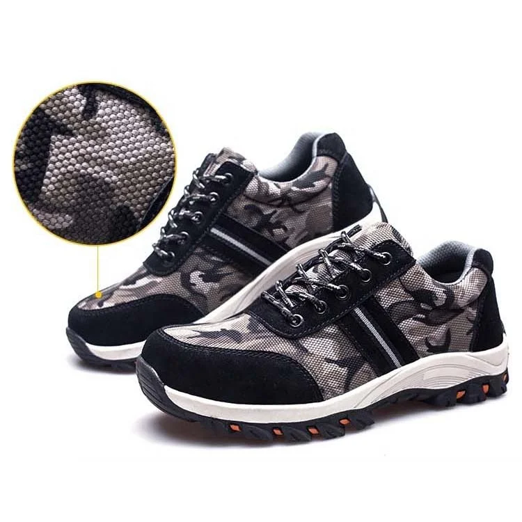 

Mens Wholesale Industrial teel Toe Cap Anti Piercing Anti Smashing Casual Work Summer Safety Shoes, As the pictures show
