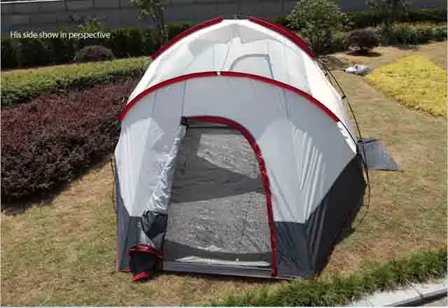 Fast delivery double layers waterproof camping tent for 8 person with premium fiberglass pole C01-RS0001