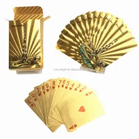 

Dubai Burj khalifa Custom printing 24K gold foil playing cards