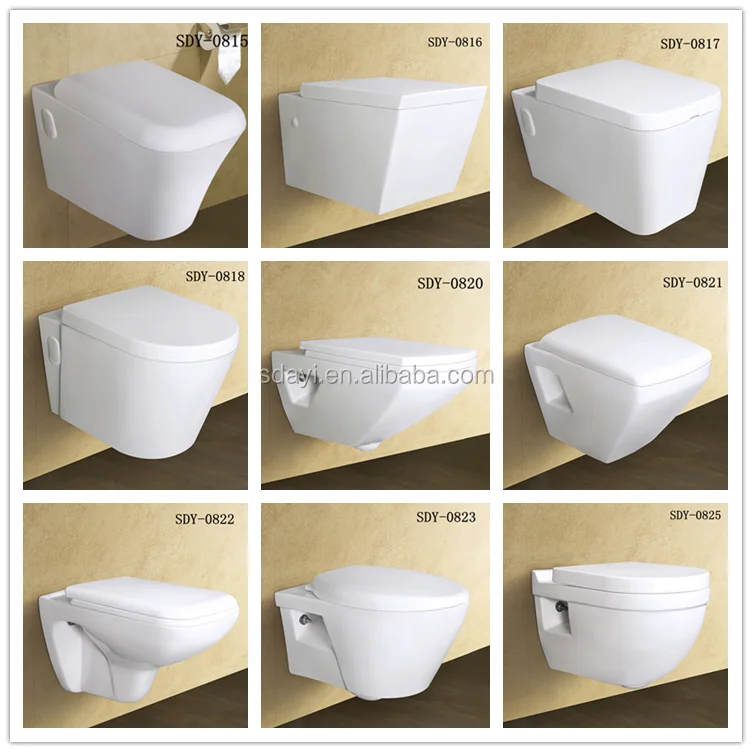 Ceramic Rimless Matt Black Wall Toilet Black Matte Color Wall Hung