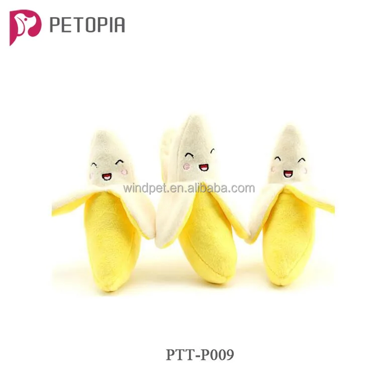 

Lovely Plush Fruit Shapes Pet Dog Chew Squeaky Toys, Yellow