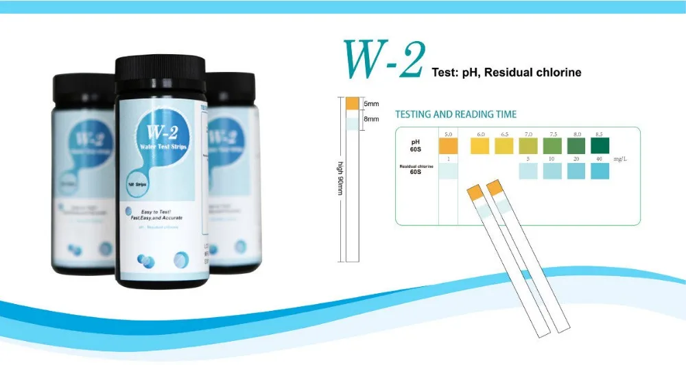 Тест полоски для определения вод. PH, хлор анализаторы для водоканала. Тест наборы качества воды Италия. Pr2 Water Test.