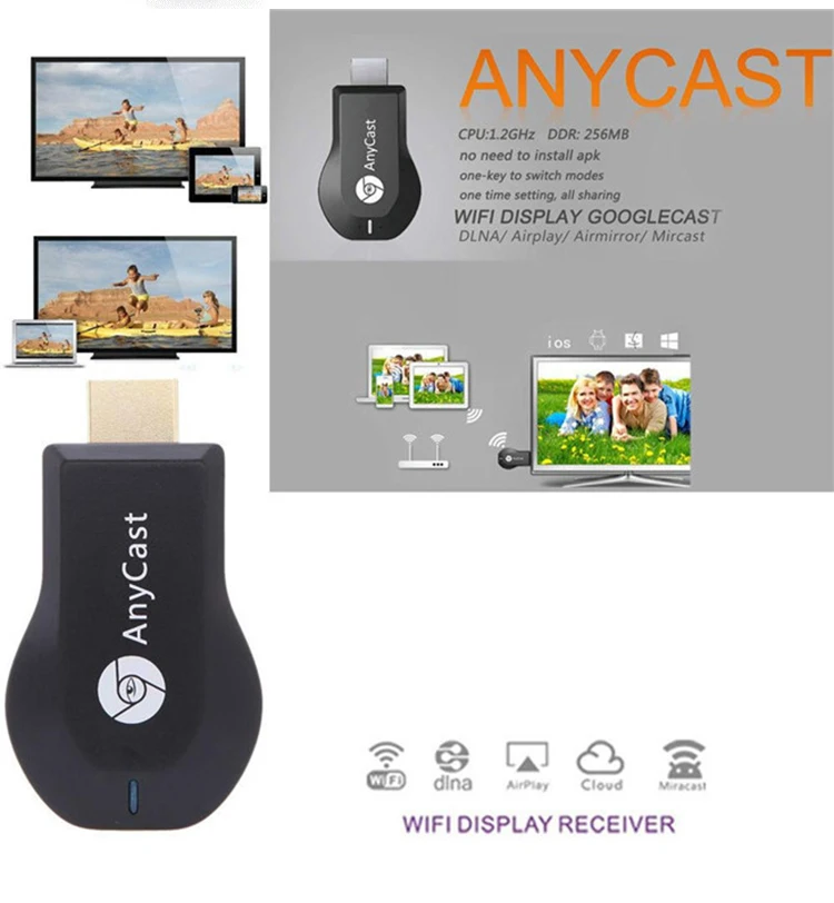 Excellent Quality Anycast Ezcast Dongle 4k Google Chromecast Hd/vga To ...