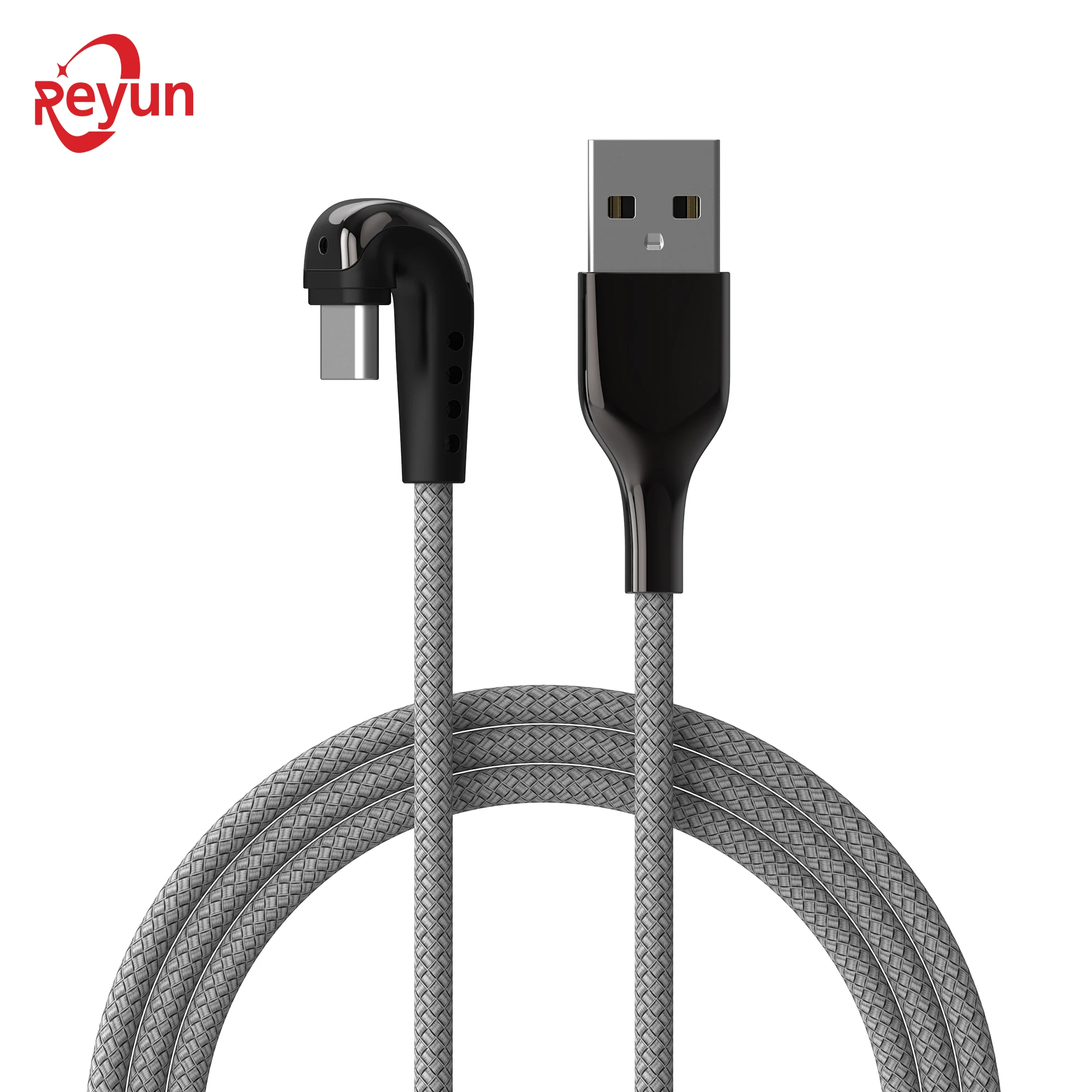 

USB Type C Cable 3FT U-Shaped Angle Data Line 180 Degree Fast Charging Cord