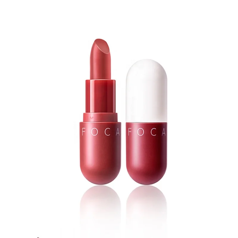 

FOCALLURE High Quality 8 Color Capsule Shape Long Lasting Mini Velvet Cream Lipstick Matte Wholesale