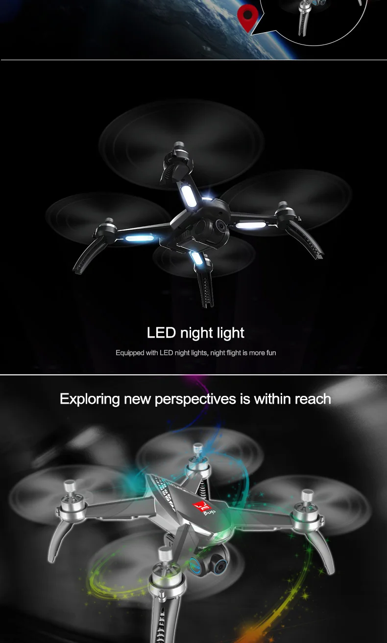 MJX B5W RC drone camera wifi GPS quadcopter Drone 5g wifi One Key Return 4ch follow me dron