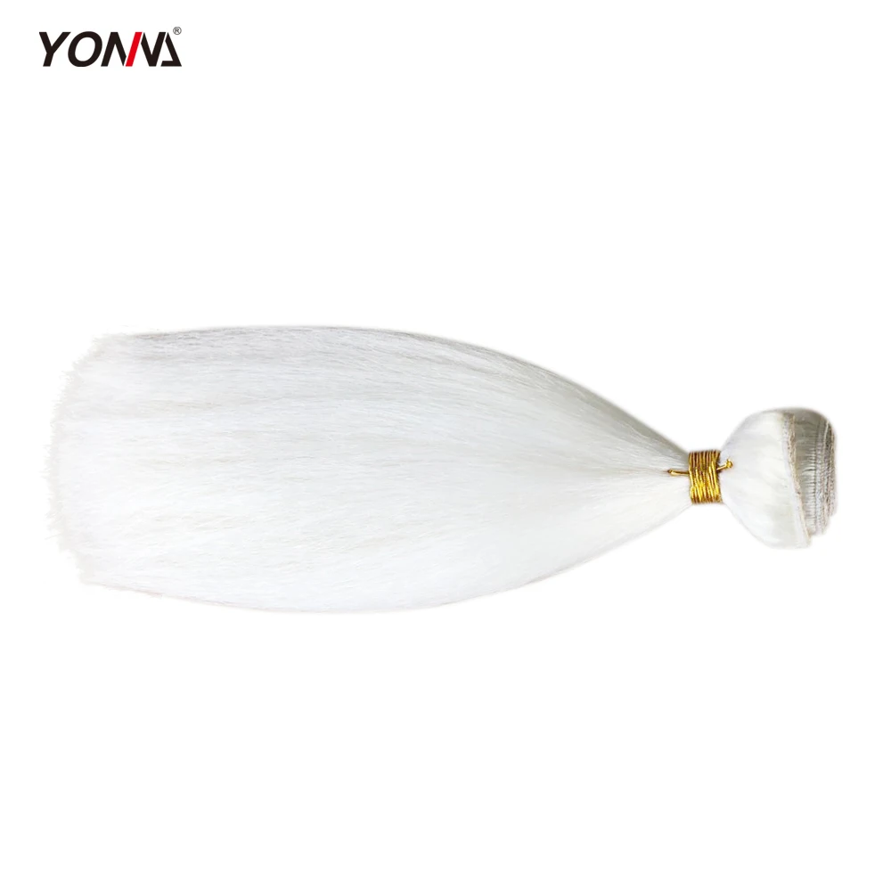 

Best Selling Cheap White Blonde Yak Straight White Hair Weft Weave