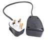 13A 250V, UK Power Extension Cord , IEC UK 3Pin Male Plug to UK 3Pin Female Socket Power Adapter Cable,1M