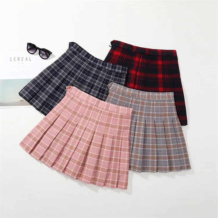 

School Plaid skirt for girls baby princess cotton Children Skirt for Teenage girls Kids Pleated Skirts for kids girls