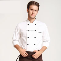 

men chef uniform,white chef coat,custom chef coat design for US market