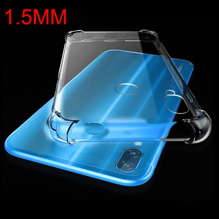 

free shipping 1.5mm thickness airbag shockproof soft TPU transparent mobile cell phone cover case for vivoo nex