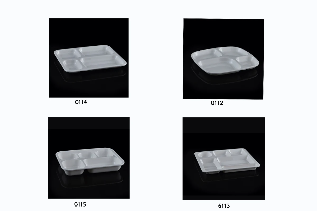 6 Compartment Durable Plastic Tray Liner 