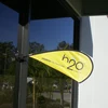 Mini Teardrop Flag Pole With Suction Cup Base