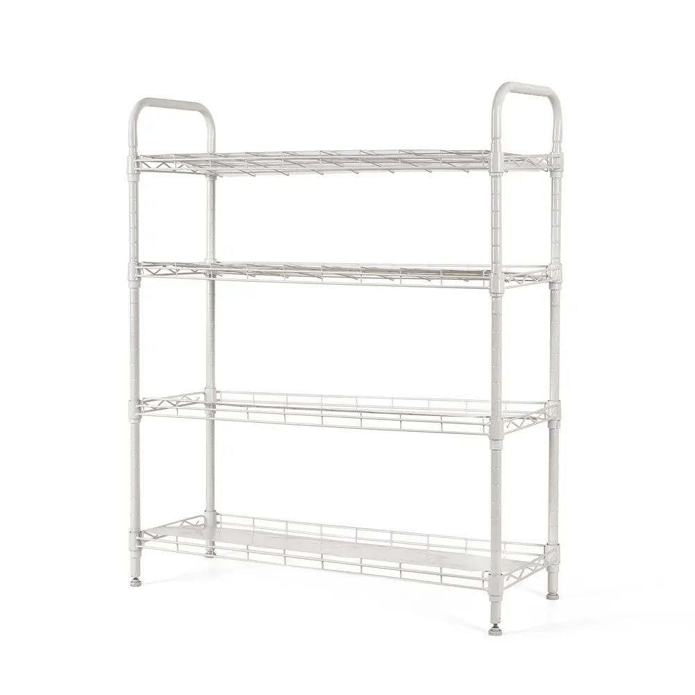 Buy Homfa Classics 4 Tier Steel Shoe Utility Rack Adjustable Shoe Rack Storage Organizer Portable Shoe Tower Storage Organizer Light White In Cheap Price On Alibaba Com