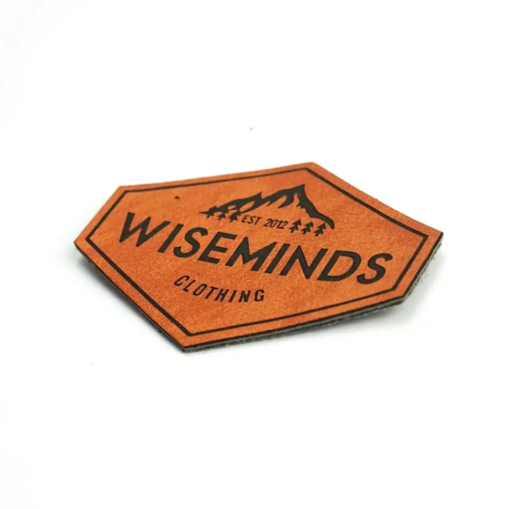 

Customized Embossed Leather Patches For Handbag Clothes Rubber Logo Label