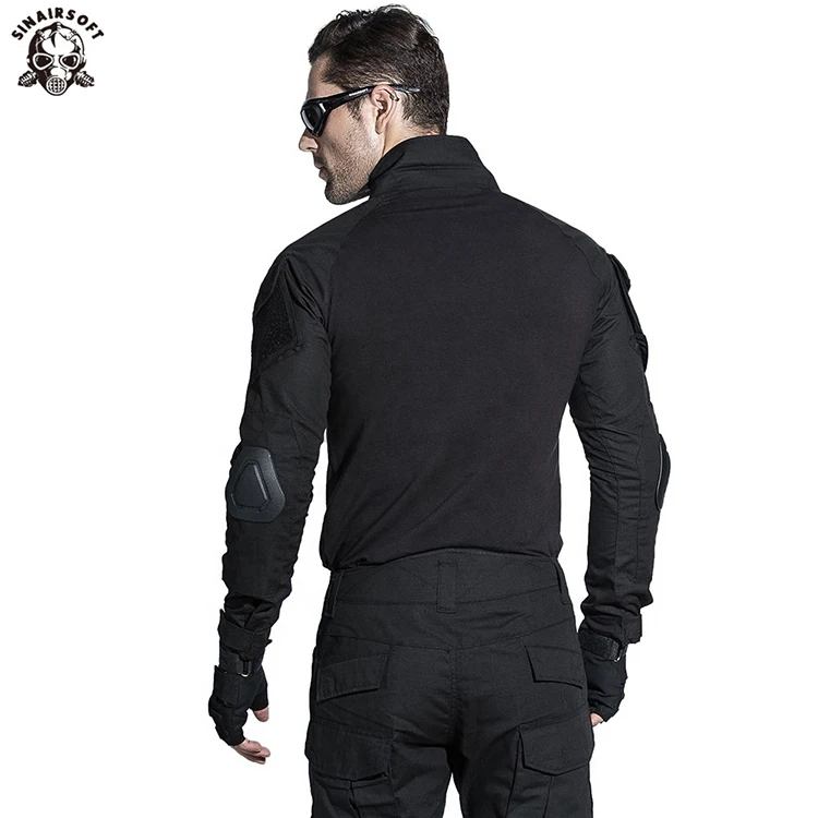 Uniforme De Combate Del Ejército Militar Táctica Bdu Ropa De Caza Asalto  Traje Con Rodilla Codo De Camisa Pantalones Táctico Negro Pantalones - Buy  Camisa Militar De Camuflaje Verde Oliva Al Por