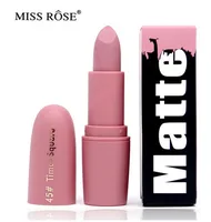 

New Matte Lipstick for Women Sexy Brand Lips Color Cosmetics Waterproof Lipstick Long Lasting Miss Rose Lip stick Nude Makeup