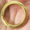 wholesale 30mm/32mm/33mm/35mm flat wire eco-friendly pure 65 copper solid brass split ring