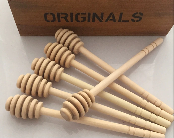

Mini Wooden Honey Stick Honey Spoon / Dipper, As the picture
