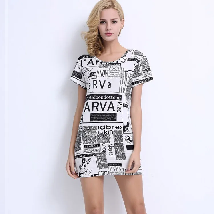 custom print t shirt dress