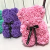 Shininglife Brand 2019 valentine lovely gift 25cm cute rose teddy bear