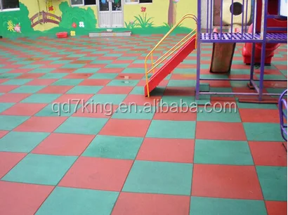 Stock sales outdoor rubber flooring / outdoor gym mat with factory price