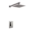 Square Design Overhead Shower Head Stainless Steel Ceiling Shower Head Set