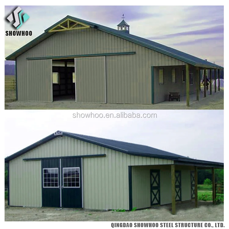 Fast Build Prefab Steel Structure Building Prefabricated Horse