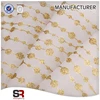 100% polyester material orange color soft hand feeling organdy