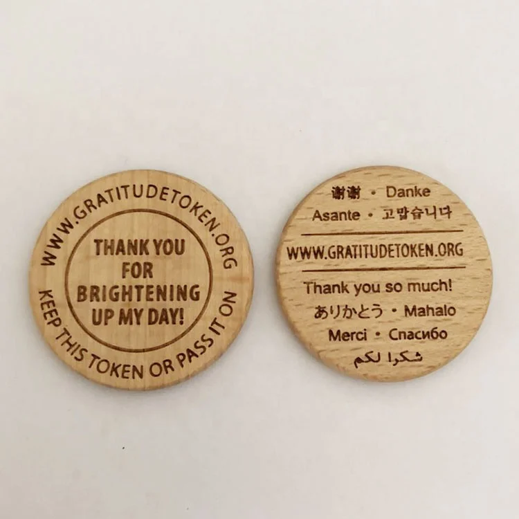 Hot Sale Wooden Tokens Wooden Coins Wooden Kid Coins Wooden Game Coins