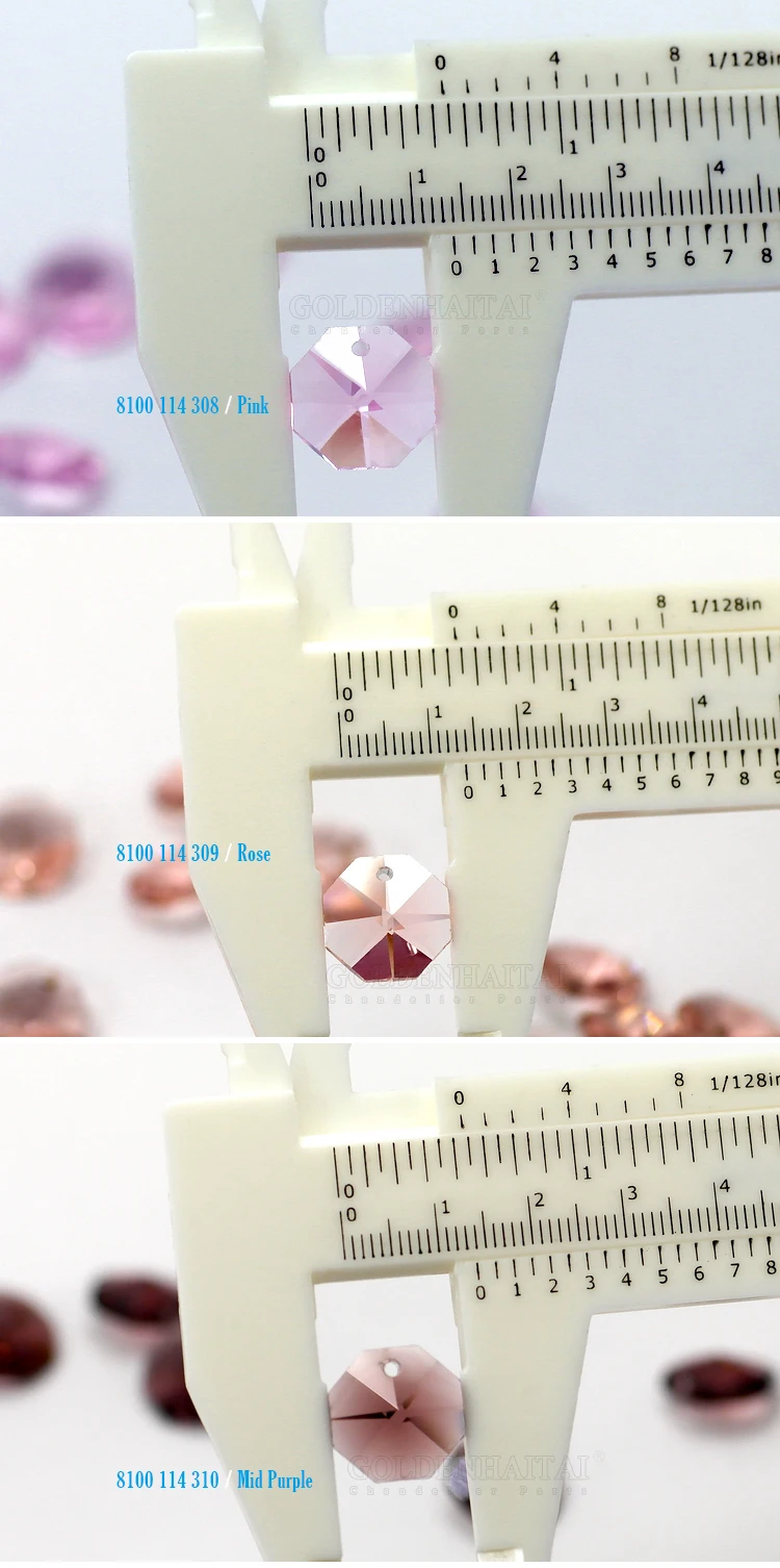 14mm One Hole Crystal Glass Octagon Beads Top Quality Chandelier