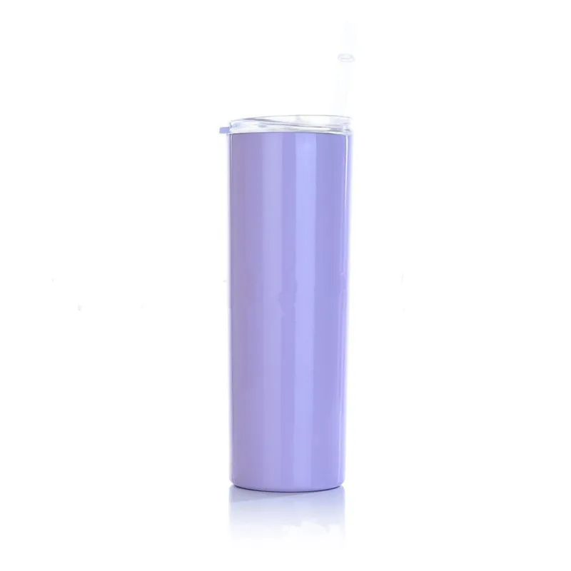 Multicolor New Double Wall Stainless Steel Vacuum OEM 20oz Skinny Tumbler