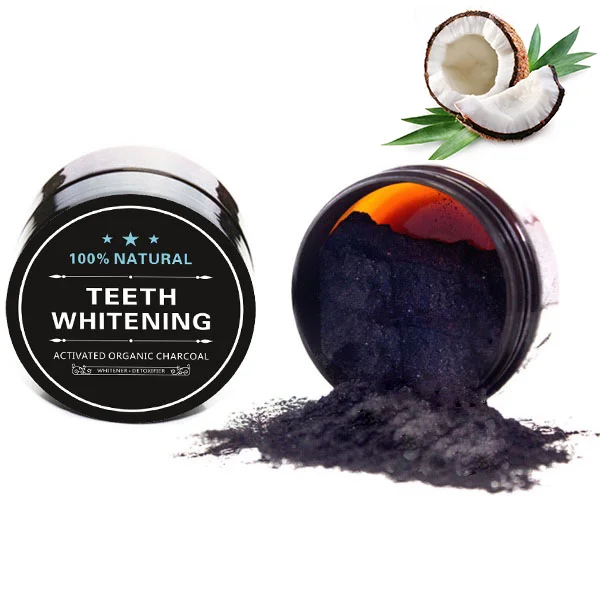 

OEM small quantity activated charcoal powder teeth whitening charcoal, Black